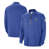 Dallas Mavericks Authentic Performance Half-Zip Jacket sale - Blue discount