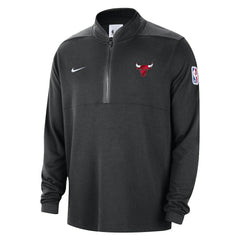 Chicago Bulls Authentic Performance Half-Zip Jacket - Black sale