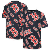 Boston Red Sox Stitches Youth Allover Team T-Shirt Navy
