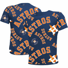 Houston Astros Stitches Youth Allover Team T-Shirt Navy