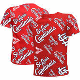 St. Louis Cardinals Stitches Youth Allover Team T-Shirt Red