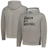 Brooklyn Nets Unisex 2023/24 Performance Spotlight On-Court Practice Pullover Hoodie - Heather Gray for sale