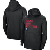 Chicago Bulls Unisex 2023/24 Performance Spotlight On-Court Practice Pullover Hoodie - Black discount