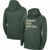 Milwaukee Bucks Unisex 2023/24 Performance Spotlight On-Court Practice Pullover Hoodie - Hunter Green on sale