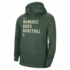 Milwaukee Bucks Unisex 2023/24 Performance Spotlight On-Court Practice Pullover Hoodie - Hunter Green on sale