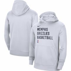 Memphis Grizzlies Unisex 2023/24 Performance Spotlight On-Court Practice Pullover Hoodie - White discount
