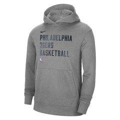 Philadelphia 76ers Unisex 2023/24 Performance Spotlight On-Court Practice Pullover Hoodie - Heather Gray sale