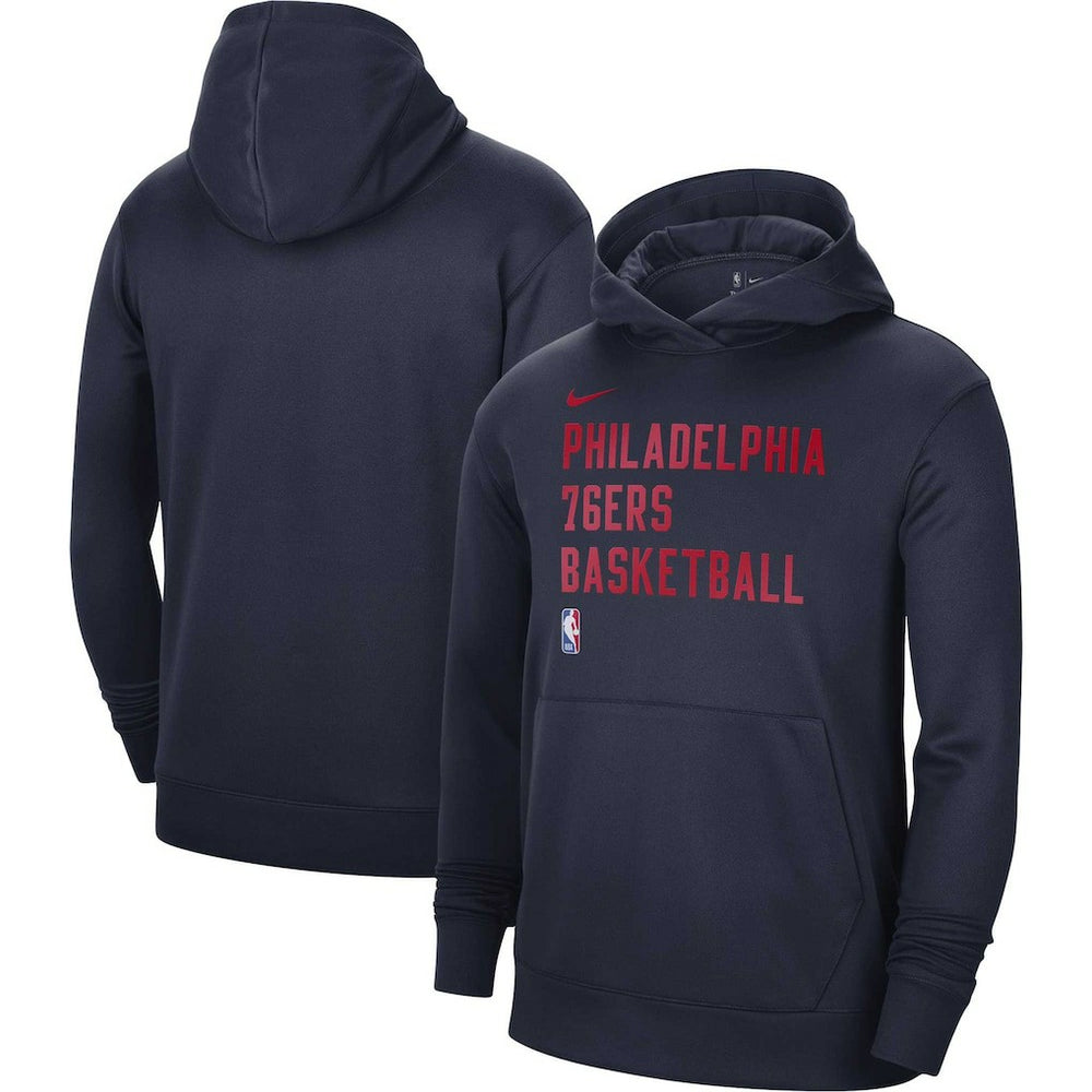 Philadelphia 76ers Unisex 2023/24 Performance Spotlight On-Court Practice Pullover Hoodie - Navy outlet