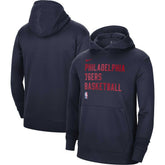 Philadelphia 76ers Unisex 2023/24 Performance Spotlight On-Court Practice Pullover Hoodie - Navy outlet