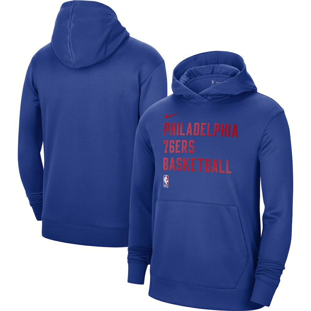 Philadelphia 76ers Unisex 2023/24 Performance Spotlight On-Court Practice Pullover Hoodie - Royal shop