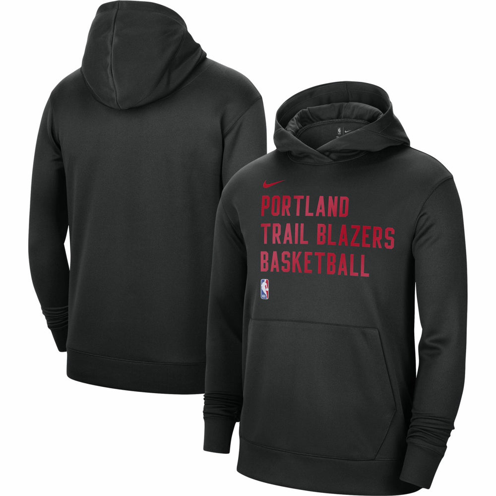 Portland Trail Blazers Unisex 2023/24 Performance Spotlight On-Court Practice Pullover Hoodie - Black on sale