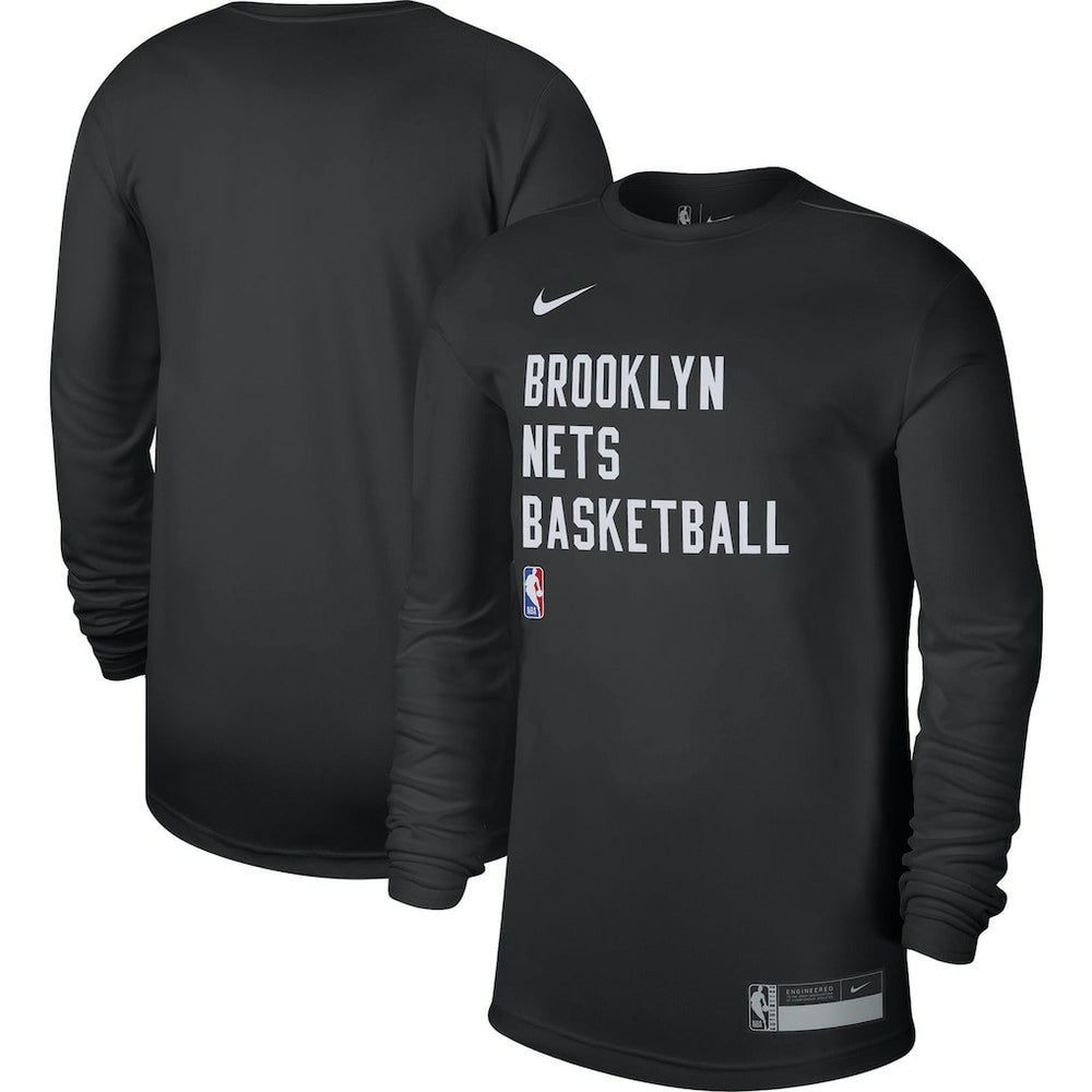 Brooklyn Nets Unisex 2023/24 Legend On-Court Practice Long Sleeve T-Shirt - Black shop