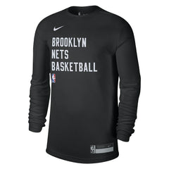 Brooklyn Nets Unisex 2023/24 Legend On-Court Practice Long Sleeve T-Shirt - Black shop
