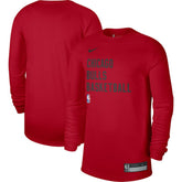 Chicago Bulls Unisex 2023/24 Legend On-Court Practice Long Sleeve T-Shirt sale - Red cheap
