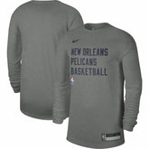 New Orleans Pelicans Unisex 2023/24 Legend On-Court Practice Long Sleeve T-Shirt - Heather Gray shop