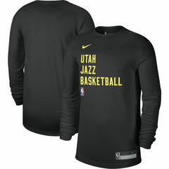 Utah Jazz Unisex 2023/24 Legend On-Court Practice Long Sleeve T-Shirt - Black sale