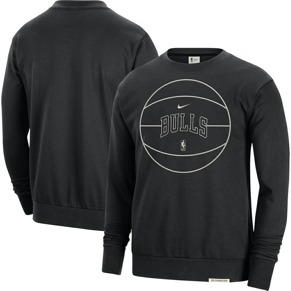 Chicago Bulls 2023/24 Authentic Standard Issue Travel Performance Pullover Sweatshirt - Black discount