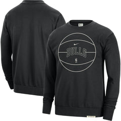 Chicago Bulls 2023/24 Authentic Standard Issue Travel Performance Pullover Sweatshirt - Black discount