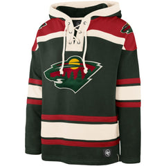 Kirill Kaprizov Minnesota Wild '47 Player Name & Number Lacer Pullover Hoodie - Green Hoodies