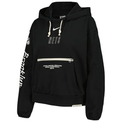 Brooklyn Nets Women's Courtside Standard Issue Performance Pullover Hoodie - Black outlet