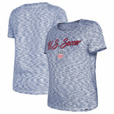 USWNT 5th & Ocean by New Era Women's Active Space Dye Jersey T-Shirt - Navy for sale