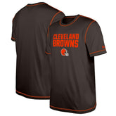 Cleveland Browns New Era Third Down Puff Print T-Shirt - Brown on sale