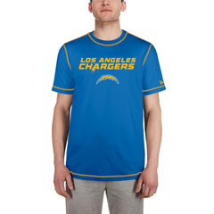 Los Angeles Chargers New Era Third Down Puff Print T-Shirt - Blue cheap