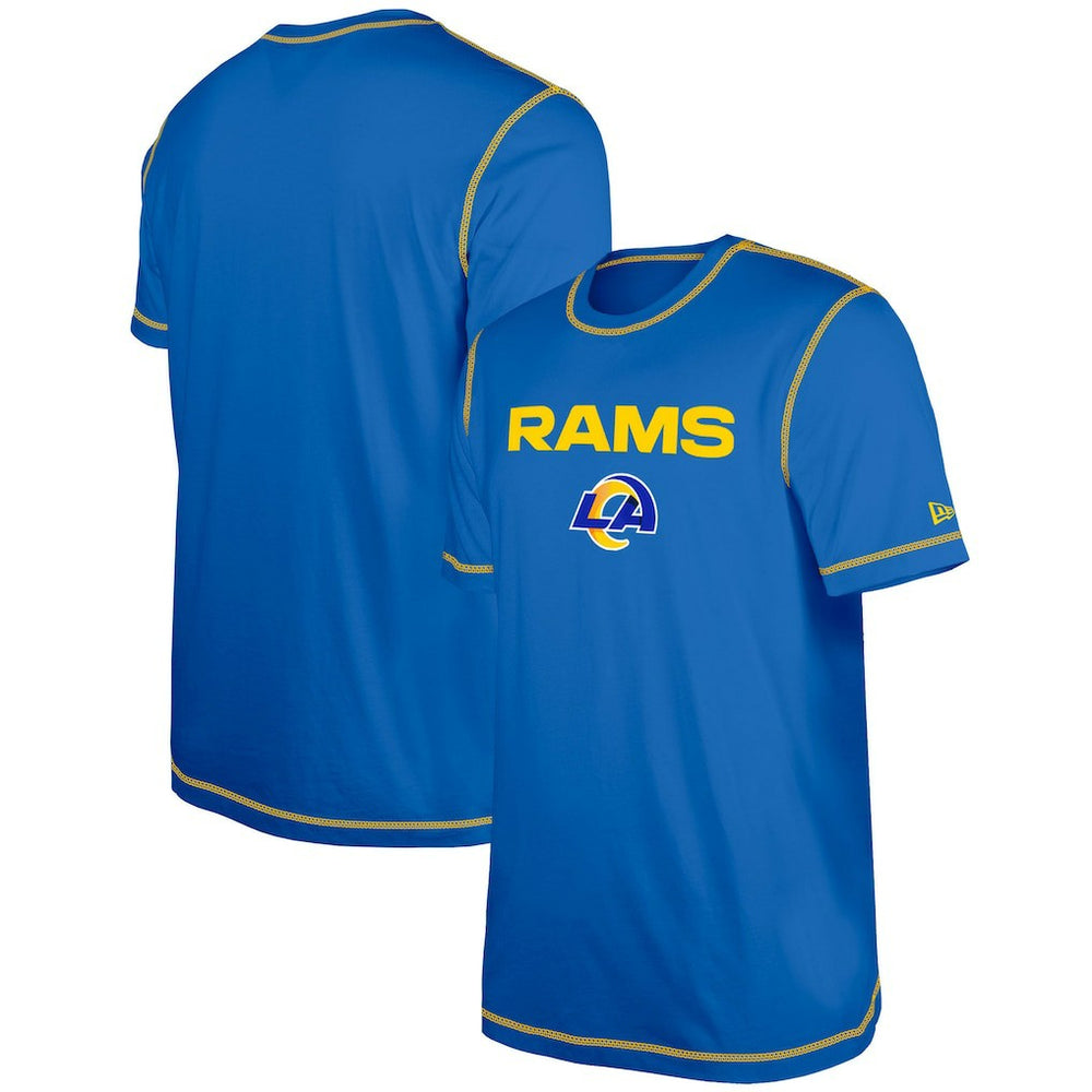 Los Angeles Rams New Era Third Down Puff Print T-Shirt - Royal for sale