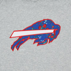 Buffalo Bills New Era Women's Floral Raglan Pullover Hoodie - Gray for sale