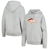 Denver Broncos New Era Women's Floral Raglan Pullover Hoodie - Gray for sale