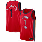 Zion Williamson New Orleans Pelicans Jordan Brand Unisex Swingman Jersey - Statement Edition - Red for sale