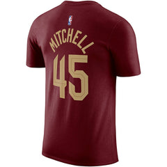 Donovan Mitchell Cleveland Cavaliers Icon 2022/23 Name & Number T-Shirt sale - Burgundy shop