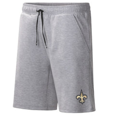 New Orleans Saints MSX by Michael Strahan Trainer Shorts - Heather Gray on sale