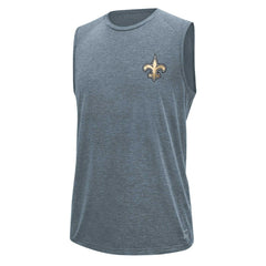 New Orleans Saints MSX by Michael Strahan Warm Up Sleeveless T-Shirt - Gray for sale