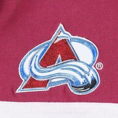Colorado Avalanche Tommy Hilfiger Walter Lace-Up Long Sleeve Top - Burgundy Tops