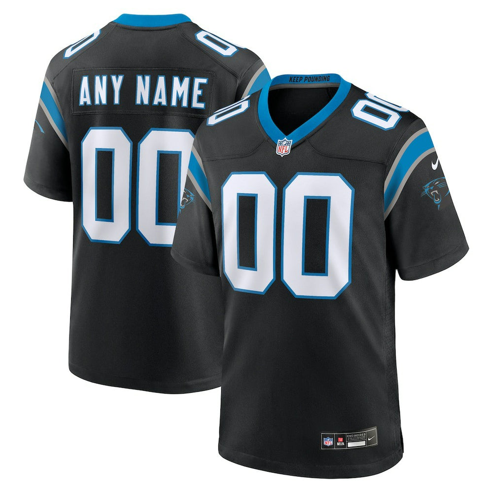 Carolina Panthers Custom Game Jersey - Black on sale