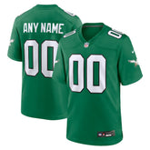 Philadelphia Eagles Alternate Custom Game Jersey - Kelly Green cheap