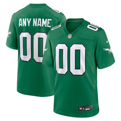 Philadelphia Eagles Alternate Custom Game Jersey - Kelly Green cheap