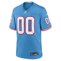 Tennessee Titans Oilers Throwback Custom Game Jersey - Light Blue outlet