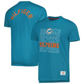 Miami Dolphins Tommy Hilfiger Liam T-Shirt - Aqua sale