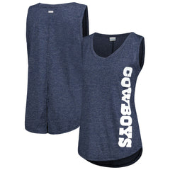 Dallas Cowboys Women's Cades Cape Omni-Wick Tri-Blend Tank Top - Navy for sale