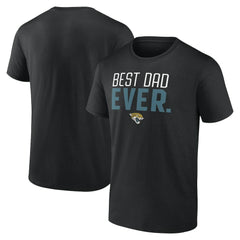 Jacksonville Jaguars Best Dad Ever Team T-Shirt - Black cheap