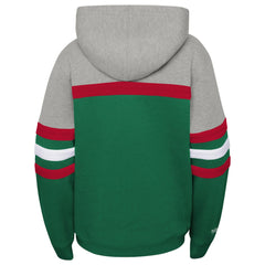 Milwaukee Bucks Youth Hardwood Classics Head Coach Pullover Hoodie - Green/Heather Gray sale