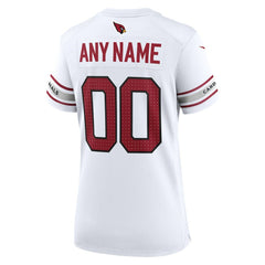 Arizona Cardinals Women's Custom Game Jersey - White on sale