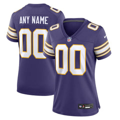 Minnesota Vikings Women's Classic Custom Game Jersey - Purple on sale