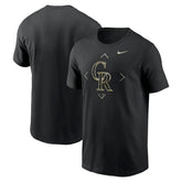 Colorado Rockies Camo Logo T-Shirt Black