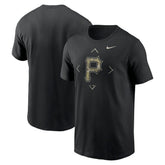 Pittsburgh Pirates Camo Logo T-Shirt Black