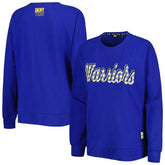 Golden State Warriors DKNY Sport Women's Regina Raglan Pullover Sweatshirt sale - Royal on sale