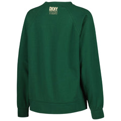 Milwaukee Bucks DKNY Sport Women's Regina Raglan Pullover Sweatshirt - Hunter Green for sale