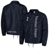 Tottenham Hotspur Coaches Full-Snap Jacket Sale - Navy